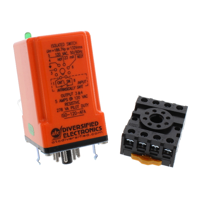 ISO-120-AFA Mueller Electric Co  Power Relays Over 2 Amps